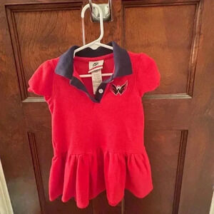 NWOT. 2T Caps red dress w diaper cover.  Excellent condtn. Dsct w bundle.